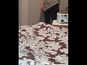 Step mom sneak into step son room for fuck and orgasm scream