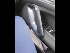 Step mom helps step son cum in 20 seconds in the car