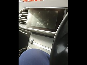 Step mom help step son jerk off in the car